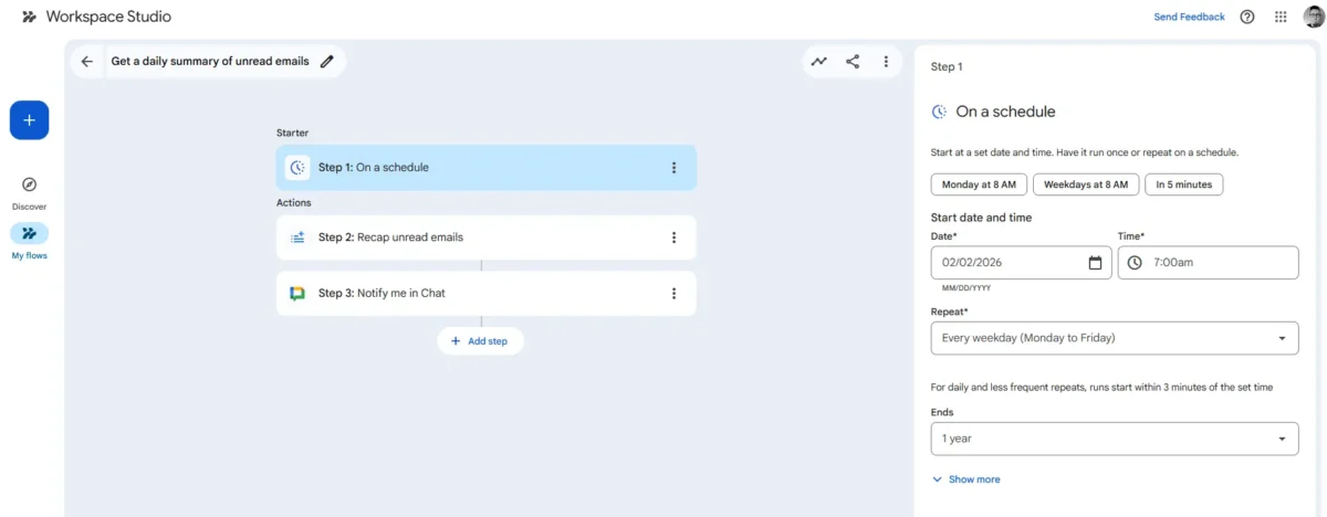 Jak si usnadnit život s Googlími službami díky Workspace Studio 1 2026 01 28 14h29 24