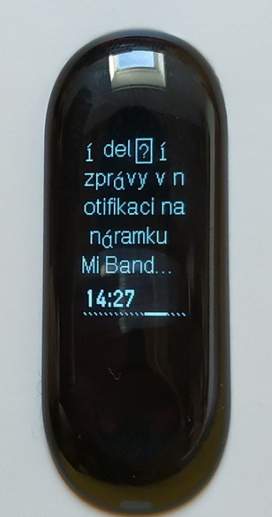 Xiaomi Mi Band 3 už umí zobrazit, co vám kdo napsal 22 IMG 20181029 142841