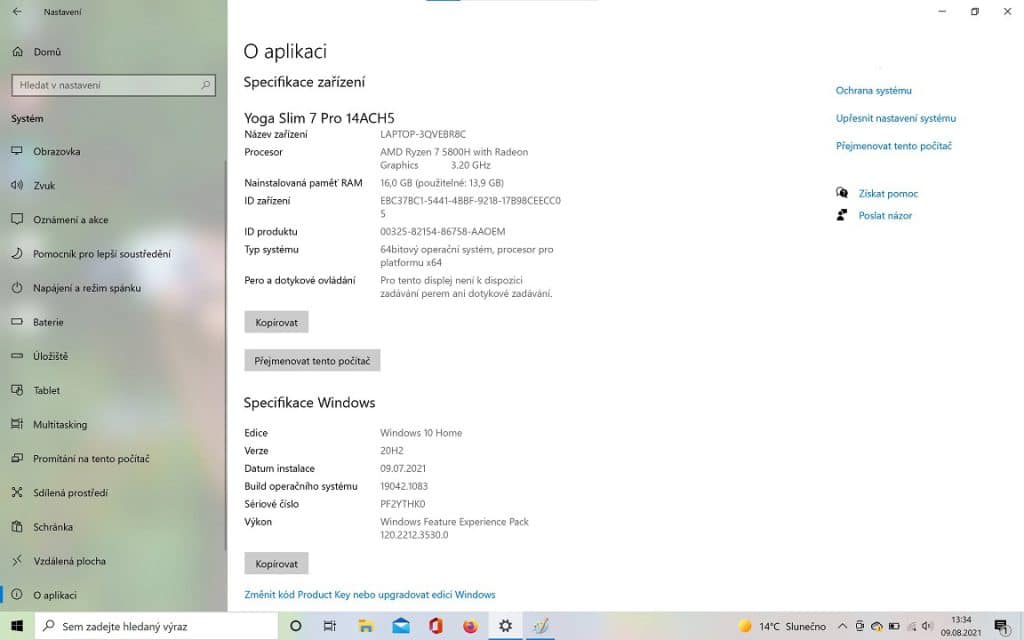 Lenovo Yoga Slim 7 Pro – skvělý výkon na cesty, ale bez dotykového displeje 17 Lenovo Yoga Slim 7 Pro 22