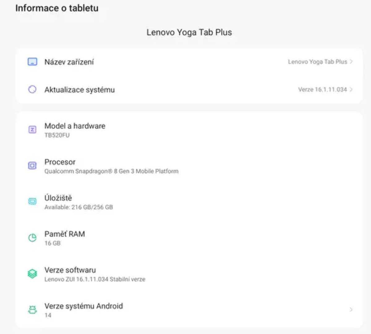 Důkladný test Lenovo Yoga Tab Plus – tablet s vizáží notebooku a s lokální AI. Svěřit jí můžete osobní i firemní data 18 Lenovo Yoga Tab Plus 23