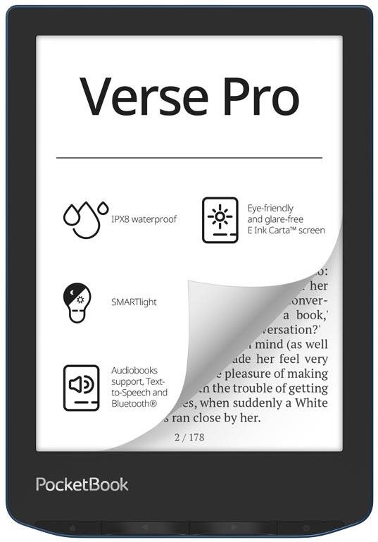 PocketBook 634 Verse Pro Azure, modrý