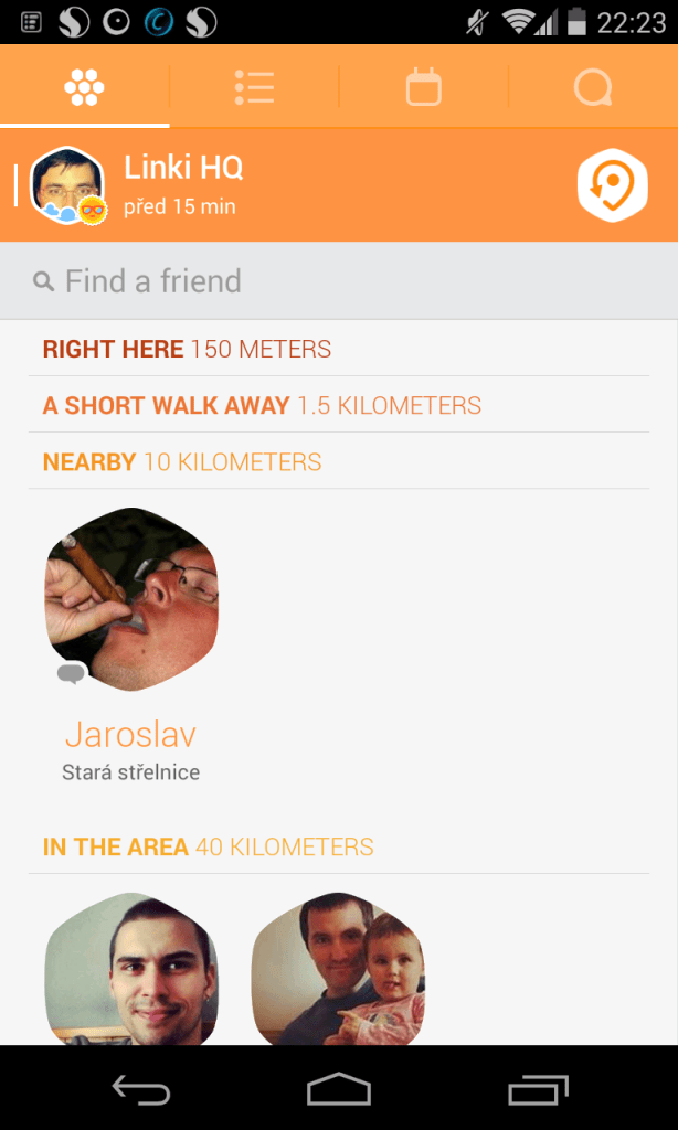 Aplikace Swarm od Foursquare je tady! 1 Swarm screenshot 1