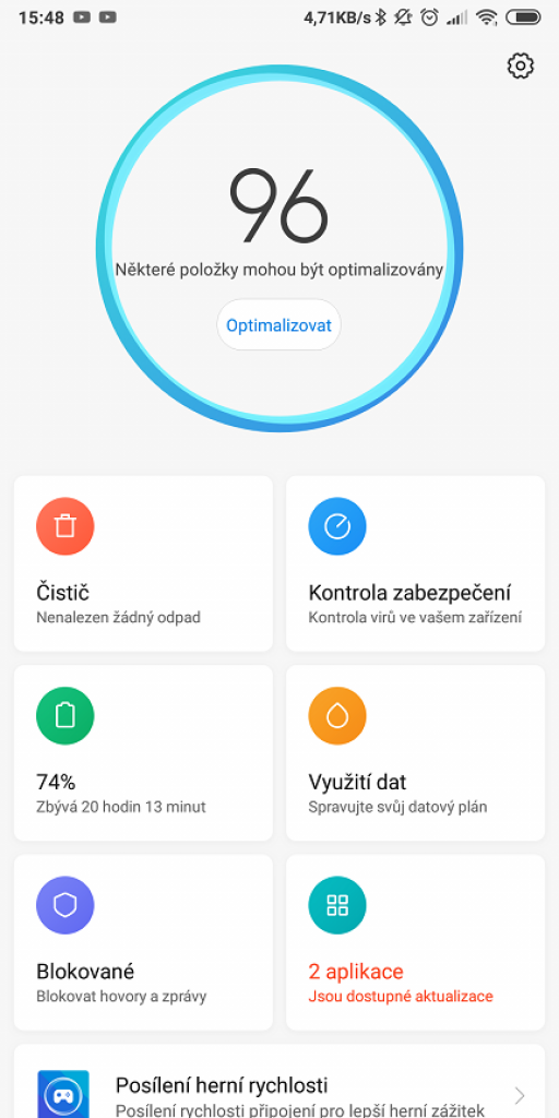 Xiaomi Redmi Note 5 je v poměru cena/výkon prostě skvělý 16 Screenshot 2018 10 08 15 48 49 172 com.miui .securitycenter