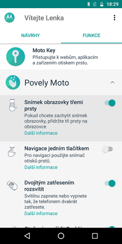 Lenovo Moto G6 Plus – plácačka střední třídy s vychytanými Moto funkcemi a duálním foťákem 4K 18 Screenshot 20180731 182911