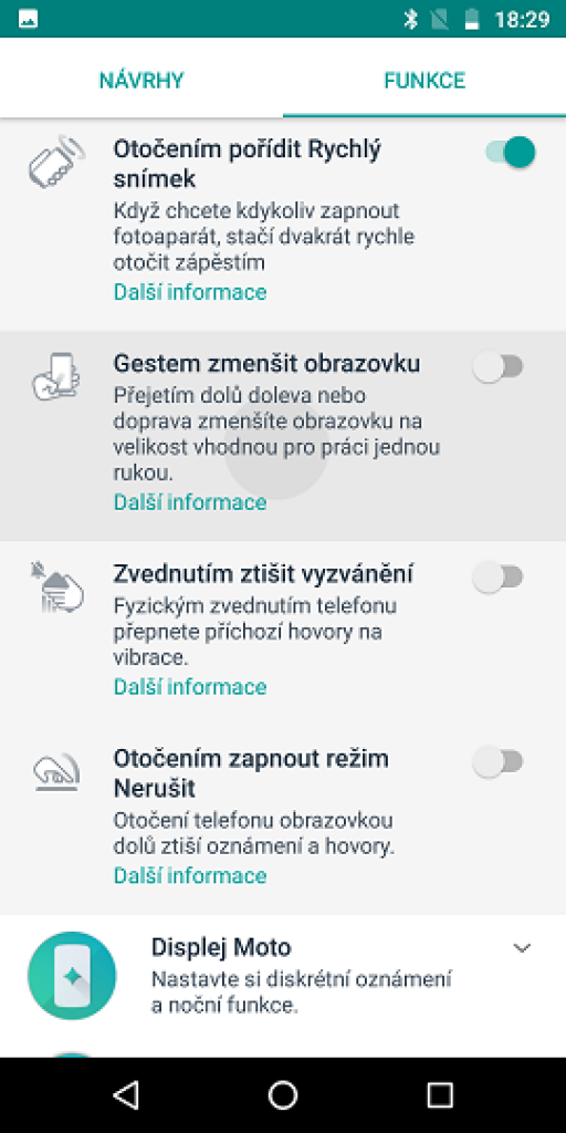 Lenovo Moto G6 Plus – plácačka střední třídy s vychytanými Moto funkcemi a duálním foťákem 4K 19 Screenshot 20180731 182924