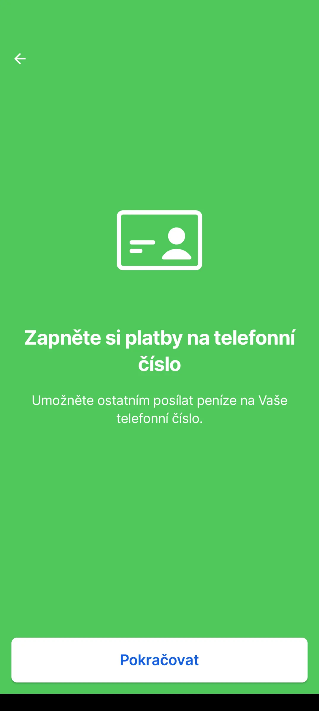 Platby na kontakt už v Česku běží 2 Screenshot 20231115 105319