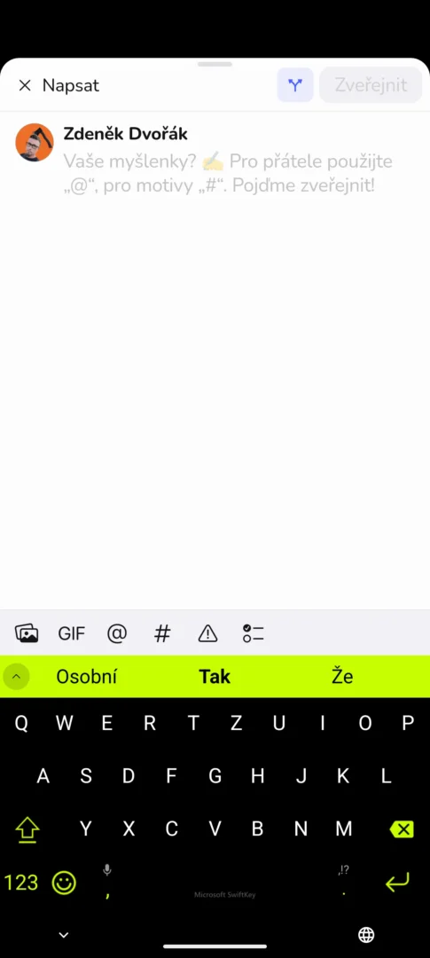 Česká aplikace Openvibe propojuje na jednom místě Threads, Bluesky, Mastodon i Nostr 3 Screenshot 20250129 172945