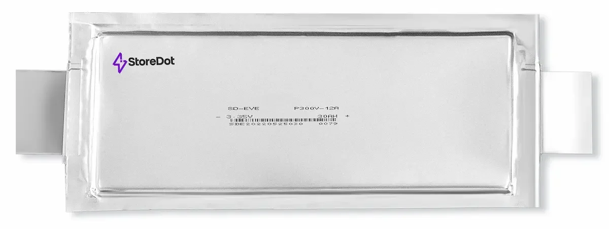 StoreDot posunuje možnosti baterií pro elektrická vozidla 3 StoreDot 30Ah silicon dominant EV battery cell