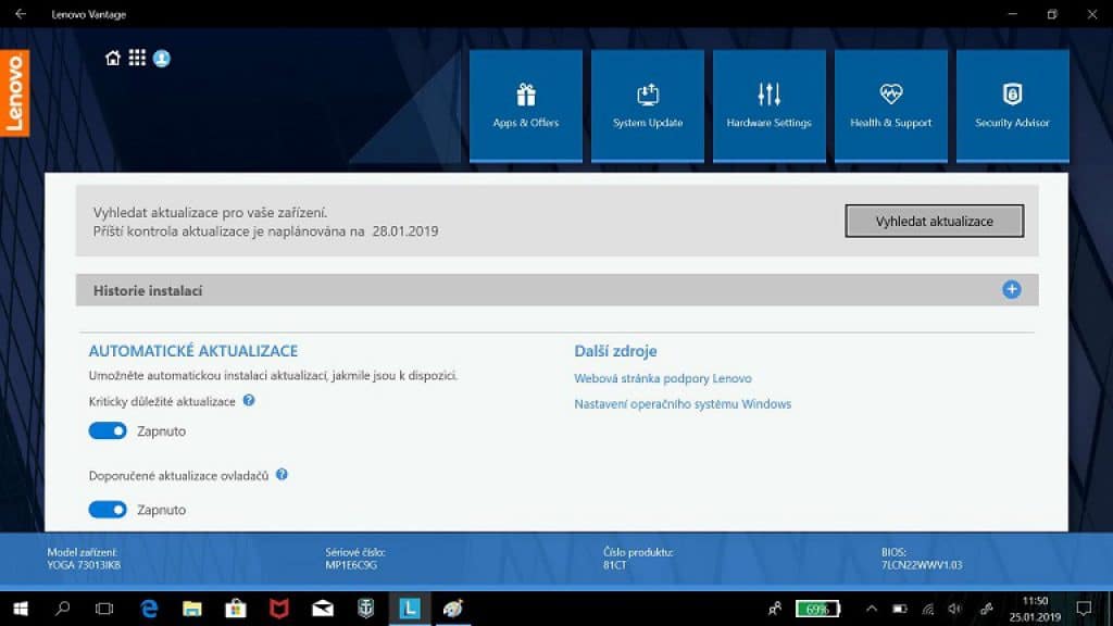 Lenovo Yoga 730-13IKB - kovový konvertibl o velikosti čtvrtky (papíru) 44 Yoga 730 19