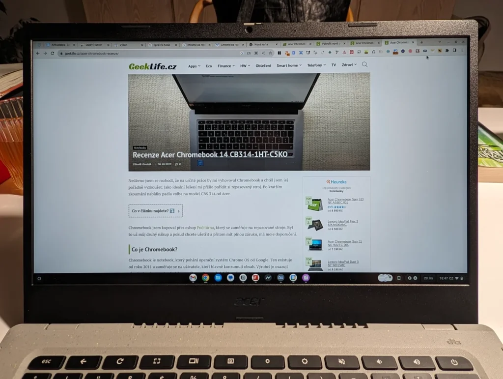 Google integruje svoji AI do Chromebook Plus zařízení 3 acer vero 7
