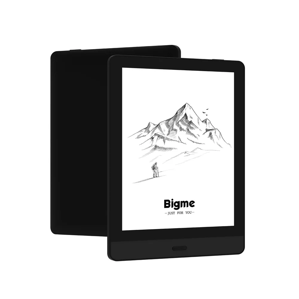 Portfolio Bigme od 3 185 Kč: barevné čtečky z evropského skladu, žádné clo z Číny 1 Bigme Read: samostatná čtečka s šestipalcovým e-papírem a bez Androidu, celkový pohled zpředu i zezadu