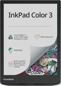 PocketBook InkPad Color 3 PocketBook InkPad Color 3 – barevná čtečka s komiksovou stránkou a tlačítky pod displejem
