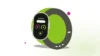 Fitbit Edge – ilustrace fitness náramku na zeleném kruhu