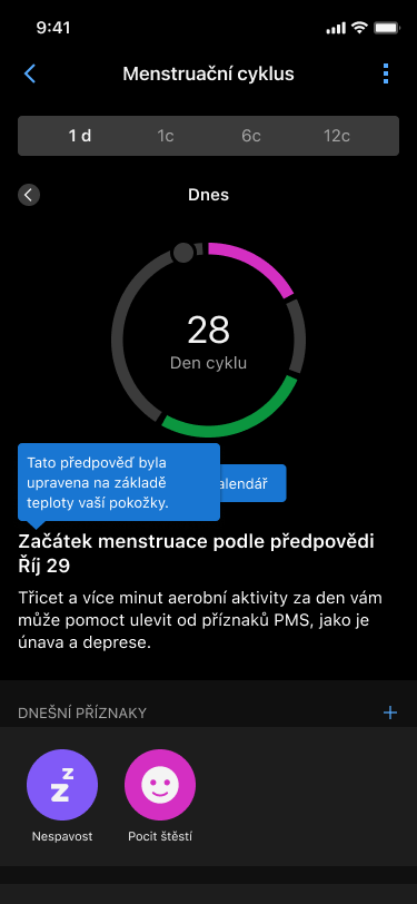 Garmin CIRQA Smart Band: náramek bez displeje s výdrží 10 dní 12 Sledování menstruačního cyklu