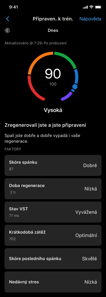 Garmin CIRQA Smart Band: náramek bez displeje s výdrží 10 dní 13 Připravenost na trénink