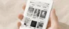 Honor Life S3 – čtečka e-knih v ruce, na e-ink displeji úvodní obrazovka čínského knižního obchodu