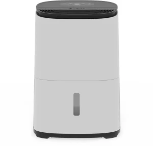 MeacoDry Arete One 10L MeacoDry Arete One 10L – světle šedý odvlhčovač s černým dotykovým panelem na horní straně