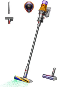 Dyson V12 Detect Slim Absolute Dyson V12 Detect Slim Absolute – tyčový vysavač se světlem v hubici, displejem a nástavci