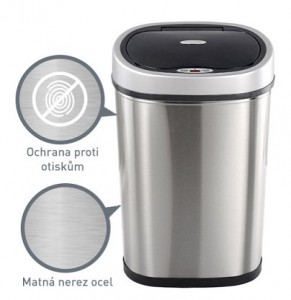 Tip na bezdotykový koš: Helpmation OVAL 40 l 2 koš6