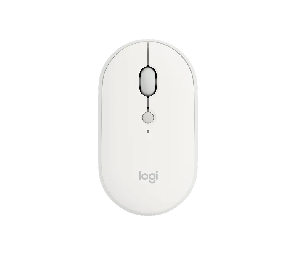 Logitech Pebble Up: myš na cesty si na stole zvednete do sklonu 35 stupňů 22 Logitech Pebble Up Pearl White – bílá myš shora