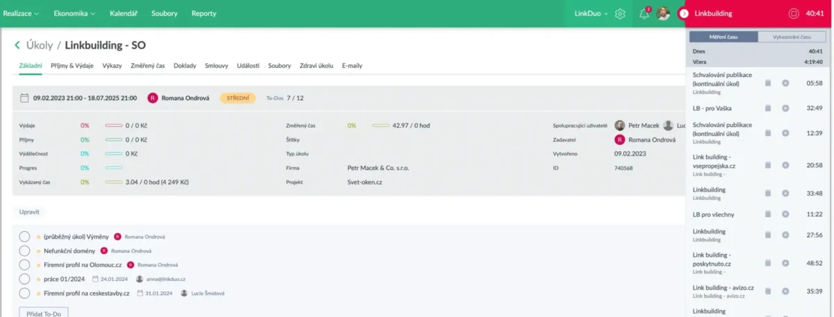 Caflou: all in one aplikace pro řízení podnikání 1 mereni casu caflou
