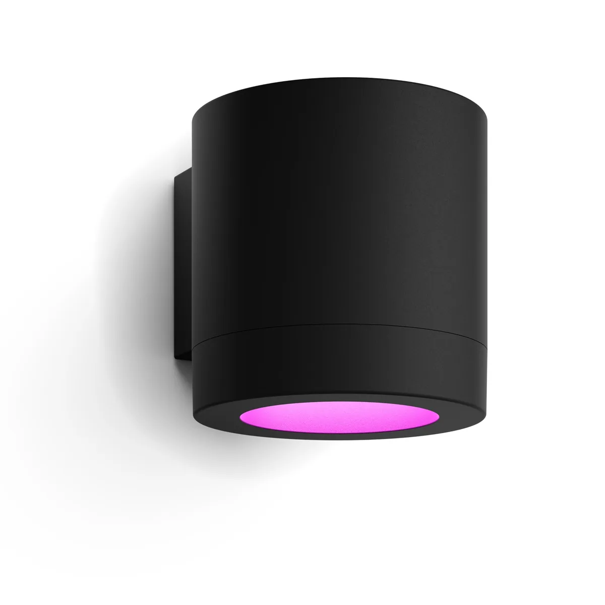 Šest novinek Philips Hue: kamera za 120 eur sladí světla s televizí bez HDMI, venkovní svítidla od 2 059 Kč 20 Philips Hue Muscari: černý válcový nástěnný reflektor, který svítí růžově dolů